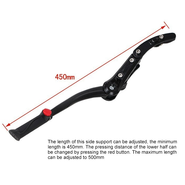 Double Installation Adjustable Bike Side Kickstand Kick Stand for Mountain Bicycle