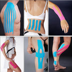 Waterproof Kinesiology Tape Sports Muscles Care Therapeutic Bandage, Size: 5m(L) x 5cm(W), Size: 5mx 5cm White, Size: 5mx 5cm Green, Size: 5mx 5cm, Size: 5mx 5cm Red, Size: 5mx 5cm Yellow, Size: 5mx 5cm Orange, Size: 5mx 5cm Blue, Size: 5m x 5cm Magent...