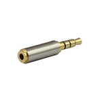 3.5mm 4-Pin Audio Jack Connector to 2.5mm 4-Pin Adapters (10 Pcs in One Package, the Price is for 10 Pcs), 3.5mm Male to 2.5mm Female