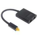EMK Digital Toslink Optical Fiber Audio Splitter 1 to 2 Cable Adapter for DVD Player, 1 to 2