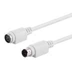 6 Pin PS/2 Keyboard / Mouse Extender Cable (PS/2 male to PS/2 female), Length: 3m, PS/2 Male to PS/2 Female, 1.2m, PS/2 Male to PS/2 Female, 3m