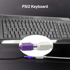 6 Pin PS/2 Keyboard / Mouse Extender Cable (PS/2 male to PS/2 female), Length: 3m, PS/2 Male to PS/2 Female, 1.2m, PS/2 Male to PS/2 Female, 3m