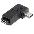 90 Degree Micro USB to Mini USB Adapter, Mini USB Female