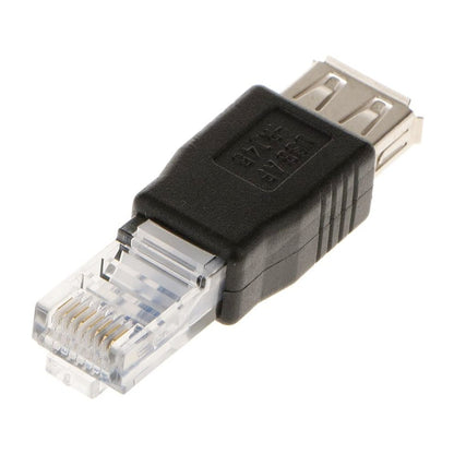 RJ45 Male to USB AF Adapter