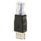RJ45 Male to USB AF Adapter