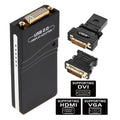 USB 2.0 to VGA, DVI, HDMI Adapter, Resolution: 1280*1024, Resolution: 1280*1024, Resolution: 1920*1080, Resolution: 2048*1152