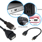 Mini 5-pin USB to USB 2.0 AF OTG Adapter Cable, Mini USB, 12cm(Black)