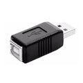 USB 2.0 AM to BF Printer Adapter Converter, USB 2.0 AM  (Black)