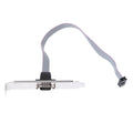 DB9 9pin Com Port host case Cable / RS232 port plate cable, Length: 36cm, RS232,Length: 36cm