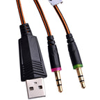 EACH G2000 Over-ear Stereo Bass Gaming Headset with Mic & LED Light for Computer, Cable Length: 2.2m