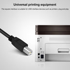 USB 2.0 Type-B Male to USB 2.0 Female Printer / Scanner Adapter Cable for HP, Dell, Epson, Length: 50cm