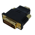 HDMI 19Pin Male to DVI 24+1 Pin Male adapter (Gold Plated), HDMI Male to DVI 24+1Pin Male