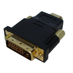 HDMI 19Pin Male to DVI 24+1 Pin Male adapter (Gold Plated), HDMI Male to DVI 24+1Pin Male