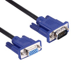 1.5m Good Quality VGA 15 Pin Male to VGA 15 Pin Female Cable for LCD Monitor, Projector, etc, Length: 1.5m