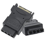 SATA 15 Pin Male to 4 Pin Female Adapter, SATA 15 Pin Male to 4 Pin