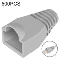 Network Cable Boots Cap Cover for RJ45, Green (500 pcs in one packaging , the price is for 500 pcs), 500 Pcs Grey, 500 Pcs Black, 500 Pcs Red, 500 Pcs Blue, 500 Pcs White, 500 Pcs Yellow, 500 Pcs Green
