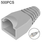Network Cable Boots Cap Cover for RJ45, Green (500 pcs in one packaging , the price is for 500 pcs), 500 Pcs Grey, 500 Pcs Black, 500 Pcs Red, 500 Pcs Blue, 500 Pcs White, 500 Pcs Yellow, 500 Pcs Green