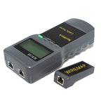 Portable Wireless Network cable Tester SC8108 LCD Digital PC Data Network CAT5 RJ45 LAN Phone Cable Tester Meter, RJ45 Black