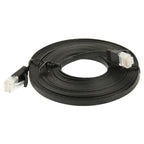 5m CAT6 Ultra-thin Flat Ethernet Network LAN Cable, 5m Black