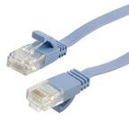 50m CAT6 Ultra-thin Flat Ethernet Network LAN Cable, 50m Blue