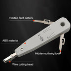 RJ45 / RJ12 / RJ11 Network BT Telephone Socket Multi Punch Insertion Tool(White)