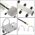 High Gain 28dBi SMA Plug 4G 696-960MHz / 1710-2690MHz Yagi Antenna, Antenna