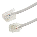 2 Core RJ11 to RJ11 Telephone cable, Length: 1m, Length: 1m