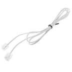 2 Core RJ11 to RJ11 Telephone cable, Length: 1m, Length: 1m