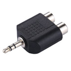 RCA Female to 3.5mm Male Jack Audio Y Adapter, 2 RCA Female to 3.5mm, 2 RCA(AV) Female to 3.5mm