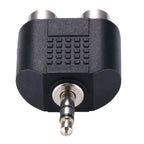 RCA Female to 3.5mm Male Jack Audio Y Adapter, 2 RCA Female to 3.5mm, 2 RCA(AV) Female to 3.5mm