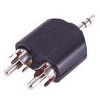 2 RCA Male to 3.5mm Male Jack Audio Y Adapter, 2 RCA Male to 3.5mm
