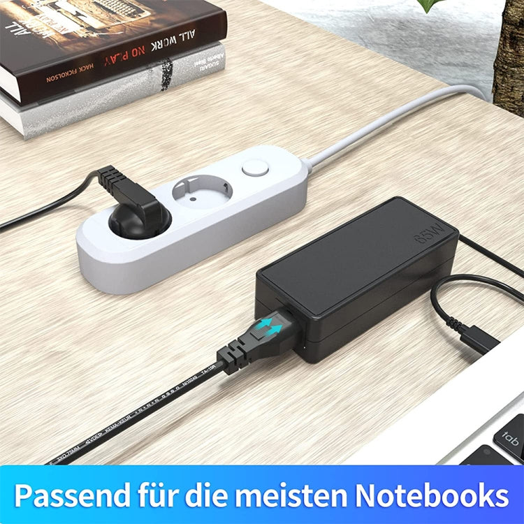 1.2m 3 Prong Style EU Notebook Power Cord, EU Plug, Length:1.2m