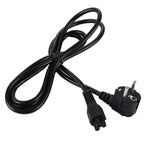 High Quality 3 Prong Style EU Notebook AC Power Cord, Length: 1.8m, 3 Prong Style EU Plug, Length: 1.8m