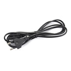 High Quality 2 Prong Style EU Notebook AC Power Cord, Length: 1.5m, 2 Prong Style EU Plug, Length: 1.5m