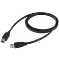 USB 3.0 AM to BM Cable, length: 1.8m, Length: 1.8m (Black)