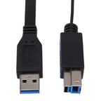 USB 3.0 AM to BM Cable, length: 1.8m, Length: 1.8m (Black)
