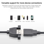 USB 2.0 AM to AF Mount Pannel Cable, Length: 30cm, AM to AF, Length: 30cm