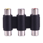 Female to Female AV 3 RCA Audio Video Coupler Adapter, 3 RCA AV Female to Female
