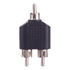 RCA Male to 2 RCA Male Adapter, 1 RCA Male to 2 RCA Male
