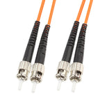 ST-ST Dual-Core Multi Mode Fiber Optic Jumper, Dual-Core Multi Mode