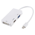 3 in 1 Mini DisplayPort Male to HDMI + VGA + DVI Female Adapter Converter for Mac Book Pro Air, Cable Length: 18cm, Mini DP to HDMI+VGA+DVI (Good)