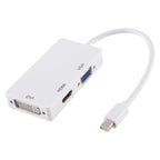 3 in 1 Mini DisplayPort Male to HDMI + VGA + DVI Female Adapter Converter for Mac Book Pro Air, Cable Length: 18cm, Mini DP to HDMI+VGA+DVI (Good)