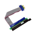 PCI-E Express 16X to 1X Riser Card Adapter Flex Extension Cable, 16X to 1X Length: 15cm