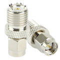 Coaxial SMA Male to Mini UHF Female Adapter, SMA Male to Mini UHF Female