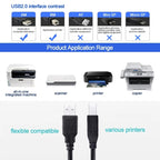 USB 2.0 A Male to B Male Extension / Data Transfer / Printer Cable, Length: 4.5m, USB 2.0 A Male to B Male, 4.5m