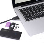 Portable Super Speed 4 Ports USB 3.0 HUB LED Indicator 5Gbps Hot-swap, Clear USB3.0 Signal, HUB 5GBPs
