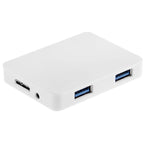 CR-H302 Mirror Surface 4 Ports USB 3.0 Super Speed 5Gbps HUB + 60cm USB 3.0 Transmission Cable, H302 White, H302 Black