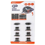 8 PCS DM-003 Car Cable Convenient Bundle Clip with Adhesive, DM-003(Black), DM-003(Beige)