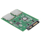 Dual SD Card To 22 Pin SATA Adapter Converter Card, Dual SD to 22 Pin SATA
