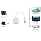 USB 3.0 to VGA Multi-display Adapter Converter External Video Graphic Card, USB 3.0